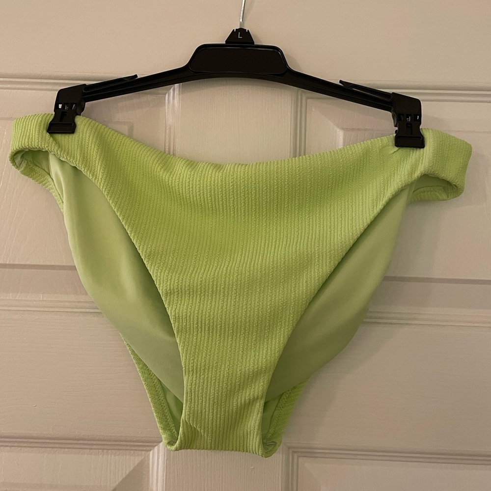 NWT - Sanctuary Light Green / Lime Green Bikini Bottom - Large - Size L